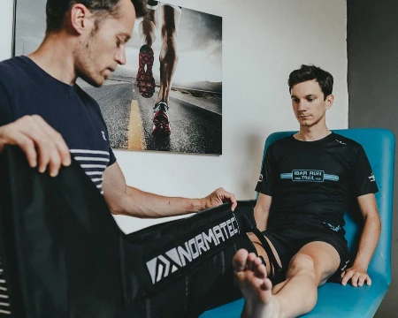 Séance Préssothérapie Normatec chez Gainz Express